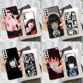 Anime Kakegurui Yumeko Case For Samsung Galaxy S21 Ultra S8 S9 S10 Plus, Ņemiet vērā, 10, Ņemiet vērā, 20 S22 Ultra S20 FE Vāciņu