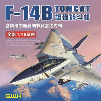Great Wall Hobijs L4828 1/48 F-14B Runcis] Mēroga Modelis Komplekts