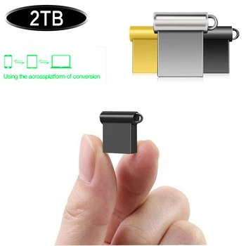 Mini ātrgaitas USB flash disks 2TB pen drive 2TB pendrive флешка metāla U diska memo cel usb 3.0 stick dāvana bezmaksas logo tālrunis/Auto