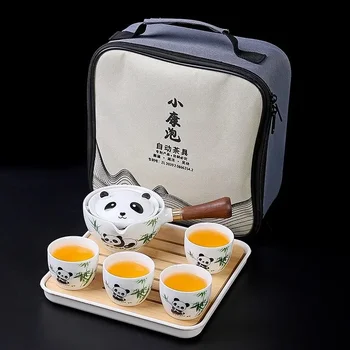 Cute Dzīvniekiem, Keramikas Tējkanna Ķīnas Teaware Komplekti Ceļojumu Tējas Tase Kung Fu Tēja Ķīniešu Tējas Katlā Portatīvo Tējas Komplekts Drinkware Tea Maker