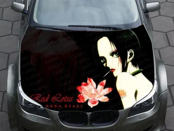 Anime Nana Melna Balta Mākslas Auto Decal Grafikas, Vinila Vāciņu Modelis Iepakojuma Decal DIY custom dizaina motora pārsegs Uzlīmes