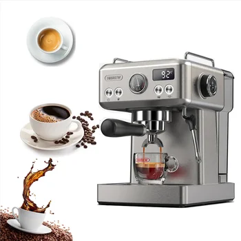 20Bar Daļēji Automātiskā Espresso Kafijas Mašīna Temperatūras Regulēšana 58mm Elektriskā Portafilter Aukstu/Karstu Kafiju