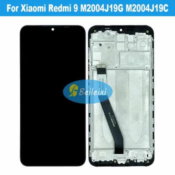 Par Xiaomi Redmi 9 Pasaules M2004J19G M2004J19C LCD Displejs, Touch Screen Digitizer Montāža Redmi 9 Ministru M2004J19PI